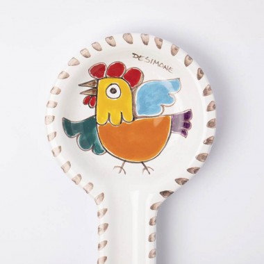 Spoon Rest Folk Rooster Spoon Rest Folk Rooster
